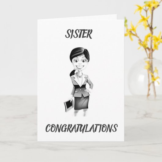 *SISTER* WORDT LAWYER ZODANIG GOEDE KAART (Gele Bloem)