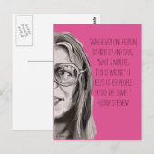 Sisterhood briefkaart - Gloria (Voorkant / Achterkant)