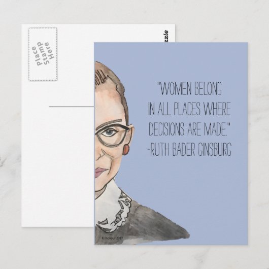 Sisterhood briefkaart - RBG (Voorkant / Achterkant)