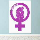 Sisterhood Canvas afdrukken (Insitu (Houten vloer))