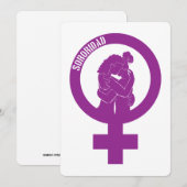 Sisterhood Flat Wenskaart Kaart (Voorkant / Achterkant)