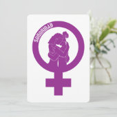 Sisterhood Flat Wenskaart Kaart (Staand voorkant)