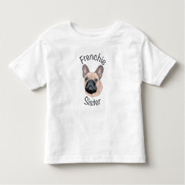 Sisterhood & Frenchies: Schattig grafisch T-shirt