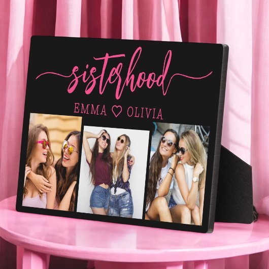 Sisterhood Hot Pink Sisters 3 Fotocollage Fotoplaat