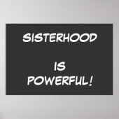 Sisterhood is krachtig! POSTER (Voorkant)