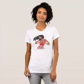 Sisterhood met rode en witte sorority t-shirt (Voorkant volledig)