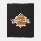 Sisterhood of Murder Shows and Comfy Clothes Fleece Deken (Voorkant)
