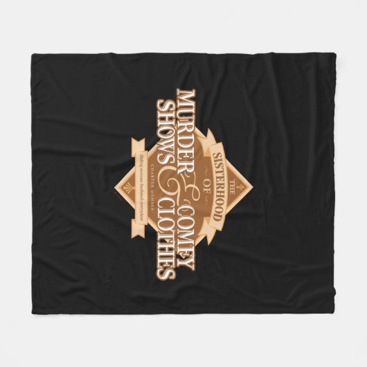 Sisterhood of Murder Shows and Comfy Clothes Fleece Deken (Voorkant (Horizontaal))