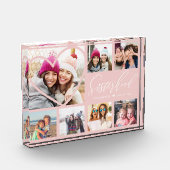 Sisterhood Script BFFs Heart 7 Photo Grid Collage Fotoblokken (Links)