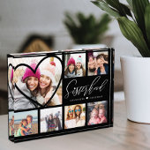 Sisterhood Script BFFs Heart 7 Photo Grid Collage Fotoblokken