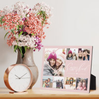 Sisterhood Script BFFs Heart 7 Photo Grid Collage