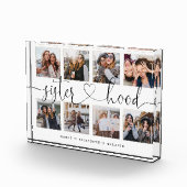 Sisterhood Script | Gift for Sisters Photo Collage Fotoblokken (Rechts)