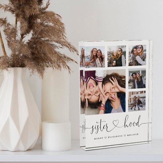 Sisterhood Script | Gift for Sisters Photo Collage Fotoblokken
