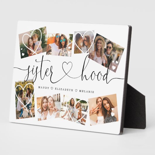 Sisterhood Script | Gift for Sisters Photo Collage Fotoplaat (Zijkant)