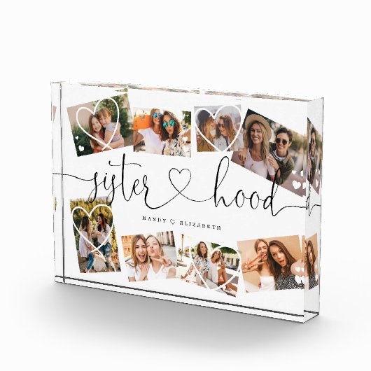 Sisterhood Script | Gift for Sisters Photo Fotoblokken (Rechts)