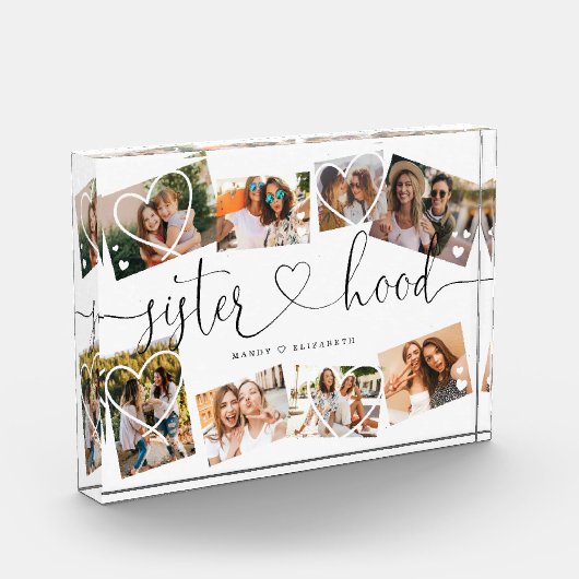 Sisterhood Script | Gift for Sisters Photo Fotoblokken (Links)