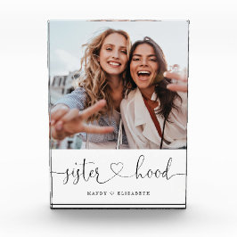 Sisterhood Script Sisters Gift Photo Keepomwille Fotoblokken