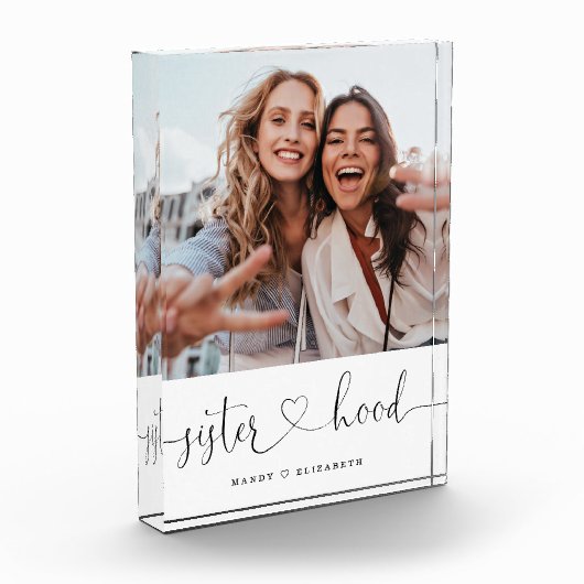 Sisterhood Script Sisters Gift Photo Keepomwille Fotoblokken (Links)