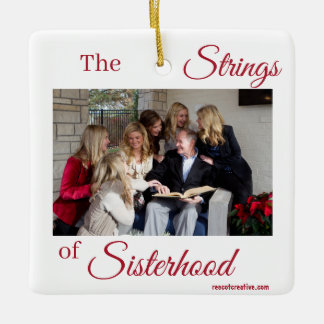 Sisterhood Strings Keramisch Ornament