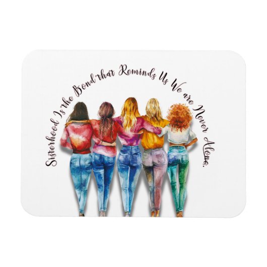 Sisterhood-thema Magneet (Horizontaal)