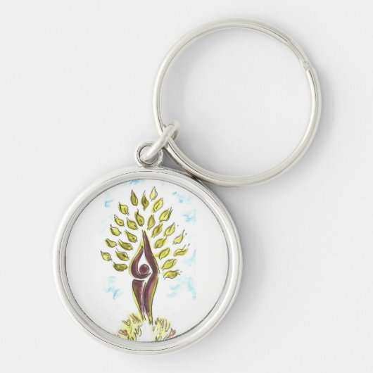Sisterhood Tree of Life Button Sleutelhanger (geen (Voorkant)