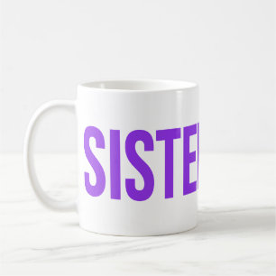 SISTERHOOD Wordmark Mok Paars