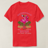 Sistermingo Sister Flamingo Lover Sis Vrouw Sibli T-shirt (Design voorkant)