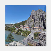 Sisteron over de banken van de Durance in Frankrij Magneet (Voorkant)