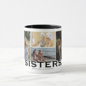 SISTERS 8 Foto Collage Modern Gift Mok (Midden)