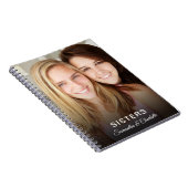 sisters aangepaste foto aangepast naam notitieboek (Rechterzijde)