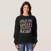 Sisters Always Connected by Heart T-Shirt (Voorkant volledig)