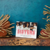 Sisters Best Friends Photo Collage Plaque Fotoplaat (Zijkant)