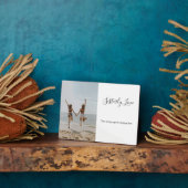 Sisters Best Friends Photo Gift Elegant Script Fotoplaat (Zijkant)