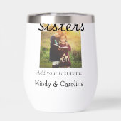 Sisters besties BFF voeg foto naam familie toe (Achterkant)