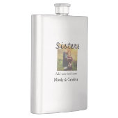 Sisters besties BFF voeg foto naam familie toe Flacon (Rechts)