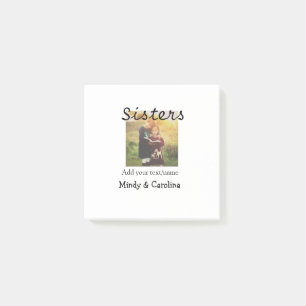 Sisters besties BFF voeg foto naam familie toe Post-it® Notes