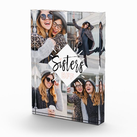 Sisters BFF | Best Friends Forever Photo Collage Fotoblokken (Rechts)