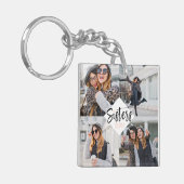 Sisters BFF | Best Friends Forever Photo Collage Sleutelhanger (Voorkant Links)