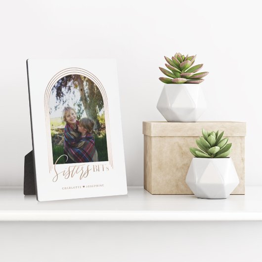 Sisters BFFs Elegant Arch Lijst Foto Keepomwille Fotoplaat