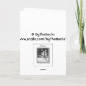 "Sisters"-Birthday-kaart — zwart-wit Kaart (Achterkant)