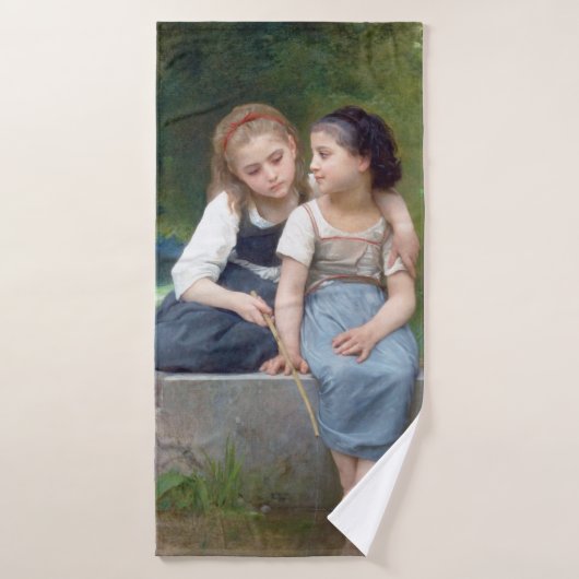 Sisters, Bouguereau Badhanddoek (Badhanddoek)