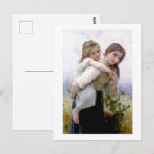 Sisters, Bouguereau Briefkaart (Voorkant / Achterkant)
