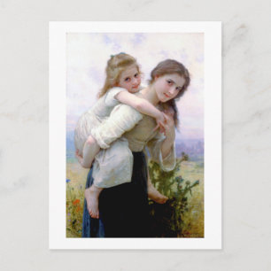Sisters, Bouguereau Briefkaart