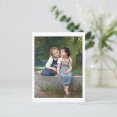 Sisters, Bouguereau Briefkaart (Staand voorkant)