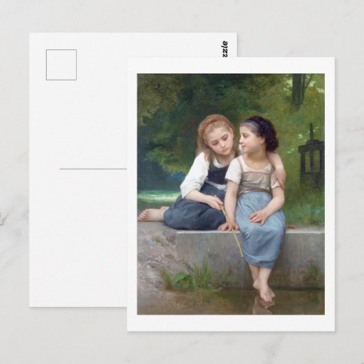 Sisters, Bouguereau Briefkaart (Voorkant / Achterkant)