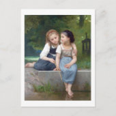 Sisters, Bouguereau Briefkaart (Voorkant)