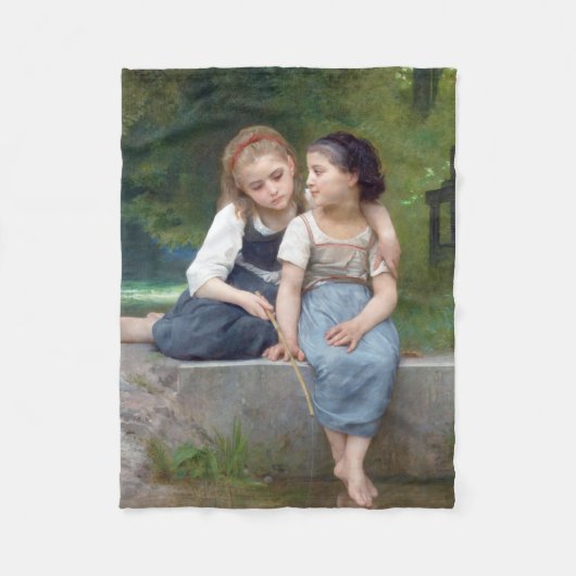 Sisters, Bouguereau Fleece Deken (Voorkant)
