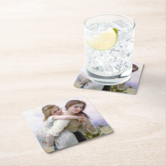 Sisters, Bouguereau Kartonnen Onderzetters (Insitu)