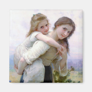 Sisters, Bouguereau Magneet