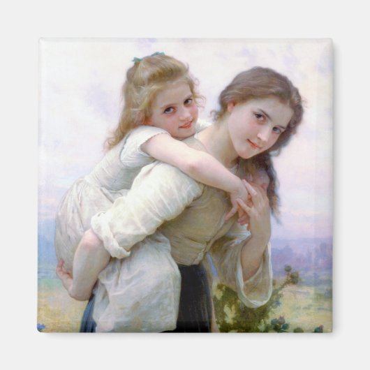 Sisters, Bouguereau Magneet (Voorkant)